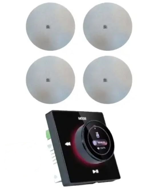 پکیج سیستم صوتی حرفه ای ACOUSTIFY مدل 160 وات کراس اوور (4 عدد باند + آمپلی فایر)